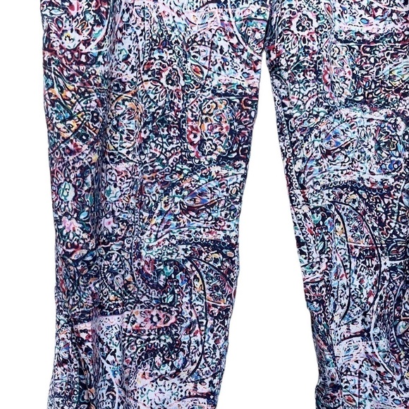 L’agence Sleeveless Silk Tie Front Jumpsuit Size Small in Multi Mosaic Print - Picture 5 of 14